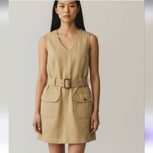 RE/DONE BELTED '60 MINI DRESS SIZE SMALL NWT